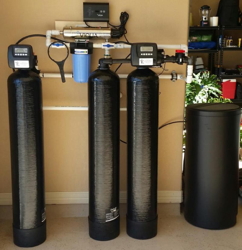 Softener, Iron Breaker and Ultra Violet Light Water Treatment System